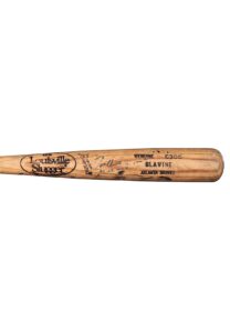 1991 Tom Glavine Atlanta Braves Game-Used & Autographed Bat