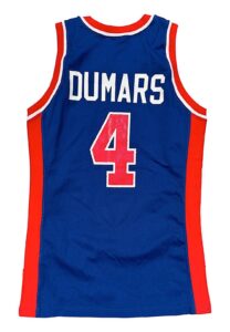 1992-93 Joe Dumars Detroit Pistons Game-Used & Autographed Jersey