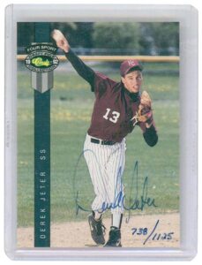 1992 Derek Jeter Four Sport Classic Collection Draft Pick Auto Card