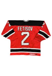 1993-94 Slava Fetisov NJ Devils Game-Used Jersey