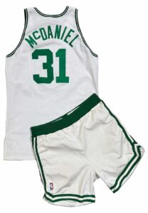 1993-94 Xavier McDaniel Boston Celtics Game-Used & Autographed Jersey Uniform