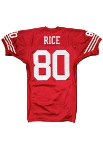 1993 Jerry Rice SF 49ers Game-Used Jersey