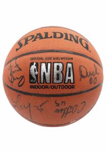 1994-97 LA Clippers Team Signed Basketball