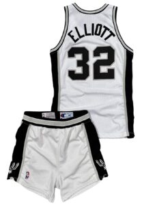 1995-96 Sean Elliott San Antonio Spurs Game-Used Uniform