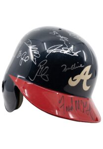 1995 Atlanta Braves Team Signed Helmet