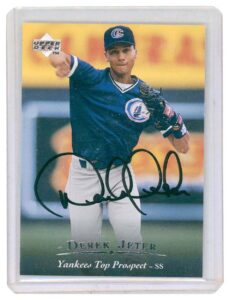 1995 Derek Jeter Yankees Top Prospect Minor League Auto Card