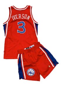 1996-97 Allen Iverson Philadelphia Rookie 76ers Game-Used Uniform