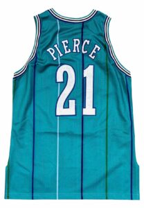 1996-97 Ricky Pierce Charlotte Hornets Game-Used & Autographed Jersey