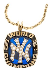 1996 NY Yankees Championship Pendant In Original Balfour Box