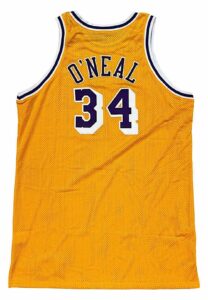 1998-99 Shaquille O’Neal LA Lakers Game-Used Jersey