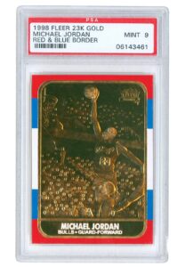 1998 Fleer 23k Gold Michael Jordan Card