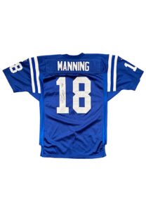 1998 Peyton Manning Indianapolis Colts Game-Used & Autographed Rookie Jersey (JSA • Heritage)