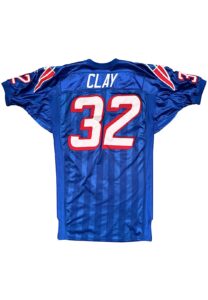 1998 Willie Clay New England Patriots Game-Used Jersey