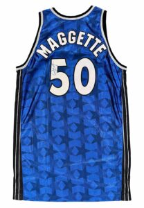 1999-00 Corey Maggette Orlando Magic Rookie Game-Used & Autographed Jersey