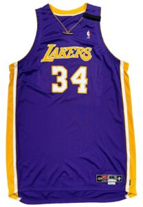 1999-00 Shaquille O’Neal LA Lakers Game-Used Jersey