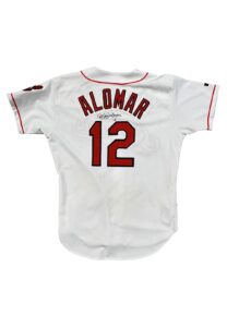 1999 Roberto Alomar Cleveland Indians Game-Used & Autographed Jersey