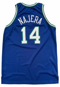 2000-01 Eduardo Nájera Dallas Mavericks Rookie Game-Used Jersey