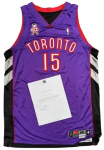 2001-02 Vince Carter Toronto Raptors Game-Used Jersey