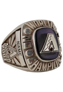 2001 AZ Diamondbacks World Series Sample Ring