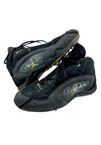 2001 Derek Jeter NY Yankees Game-Used & Autographed ‘Jumpman’ Cleats