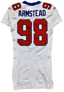 2001 Jessie Armstead NY Giants Game-Used & Autographed Jersey