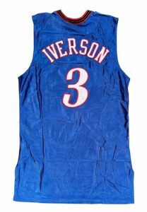 2002-03 Allen Iverson Philadelphia 76ers Game-Used Jersey