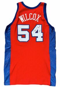 2002-03 Chris Wilcox LA Clippers Autographed Pro-Cut Jersey