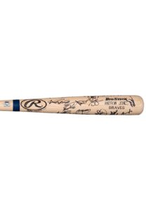 2002 Andruw Jones Pro-Model NL All-Star Team Signed Bat