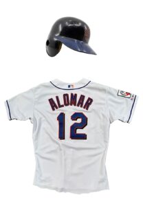 2002 Roberto Alomar NY Mets Japan Series Game-Used Jersey & Helmet