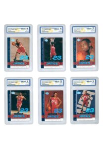 2003-04 LeBron James Upper Deck Superstars WCG GEM-MT 10 Cards