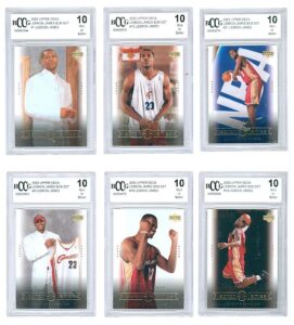 2003 LeBron James Upper Deck Box Set Card Lot BCCG Graded 10