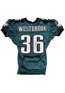 2004 Brian Westbrook Philadelphia Eagles Game-Used & Signed Jersey