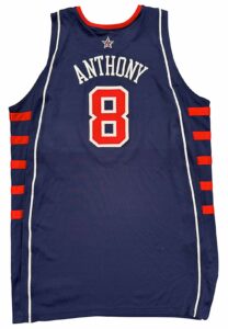 2004 Carmelo Anthony USA Olympic Game-Used Jersey