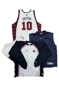 2004 Emeka Okafor USA Olympic Game-Used Uniform & Warmups