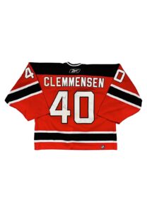 2005-06 Scott Clemmensen NJ Devils Game-Used & Autographed Jersey