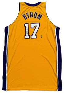 2008-09 Andrew Bynum LA Lakers Game-Used & Signed Jersey