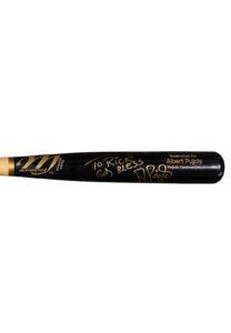 2008 Albert Pujols St. Louis Cardinals Signed & Inscribed Game-Used Bat