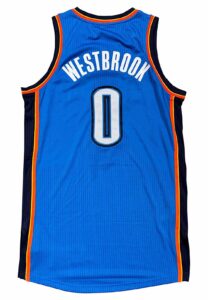 2011-12 Russell Westbrook OKC Thunder Game-Used Jersey