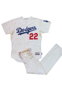 2013 Clayton Kershaw LA Dodgers Game-Used & Autographed Uniform