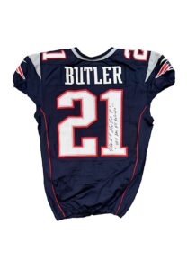 2014 Malcolm Butler New England Patriots Game-Used & Autographed Rookie Jersey