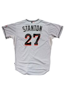 2015 Giancarlo Stanton Miami Marlins Game-Used Jersey