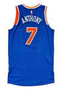 2016-17 Carmelo Anthony NY Knicks Game-Used & Autographed Jersey