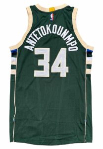 2016-17 Giannis Antetokounmpo Milwaukee Bucks Game-Used Jersey