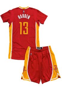 2016-17 James Harden Houston Rockets Clutch City Game-Used Uniform