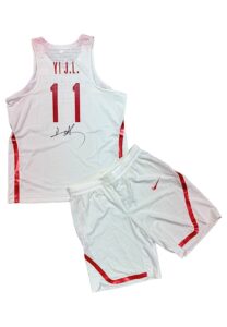 2016 Olympics Yi Jianlian China National Basketball Game-Used & Signed Uniform