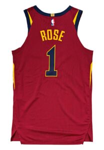 2017-18 Derrick Rose Cleveland Cavaliers Game-Used Jersey