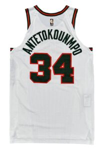 2017-18 Giannis Antetokounmpo Milwaukee Bucks Classic Edition Game-Used Jersey