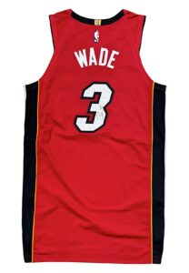 2018-19 Dwyane Wade Miami Heat Game-Used & Autographed Jersey