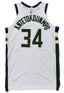 2018-19 Giannis Antetokounmpo Milwaukee Bucks Game-Used Jersey