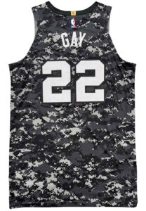 2018-2019 Rudy Gay San Antonio Spurs Camo Game-Used Jersey